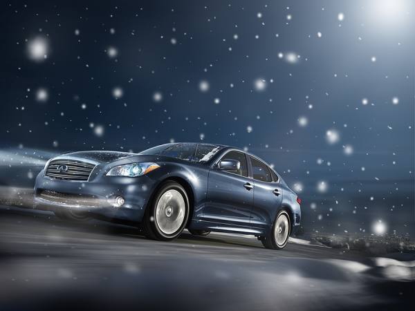 Photograph Toshi Oku Infiniti G Sedan Snow on One Eyeland